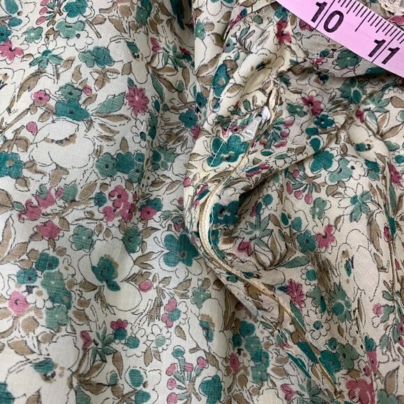 Jinty’s of London Vintage Cottage Core Small Floral Pattern Flutter Sleeve Dress - Picture 15 of 16